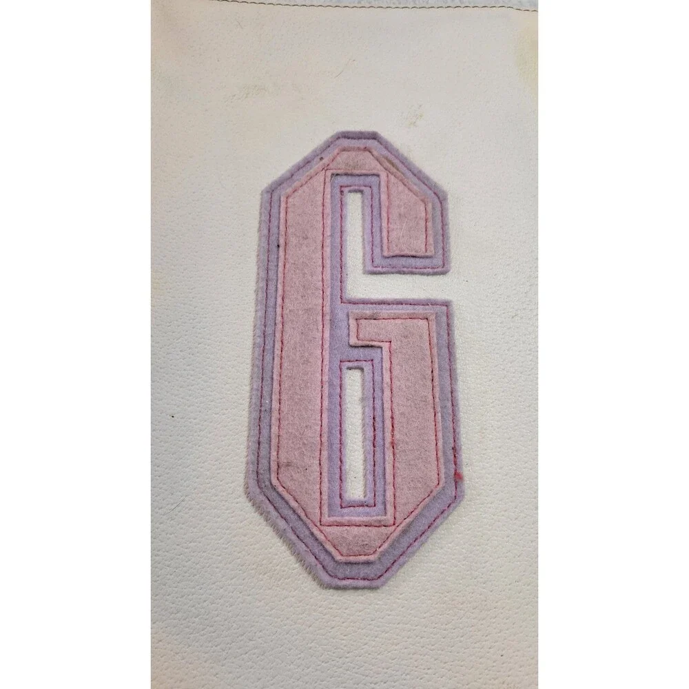 Wilson Jones Varsity G Letter 3 Ring Portfolio Binder Black Pink Y2K Vintage